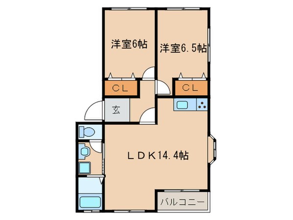 グレース西山の物件間取画像